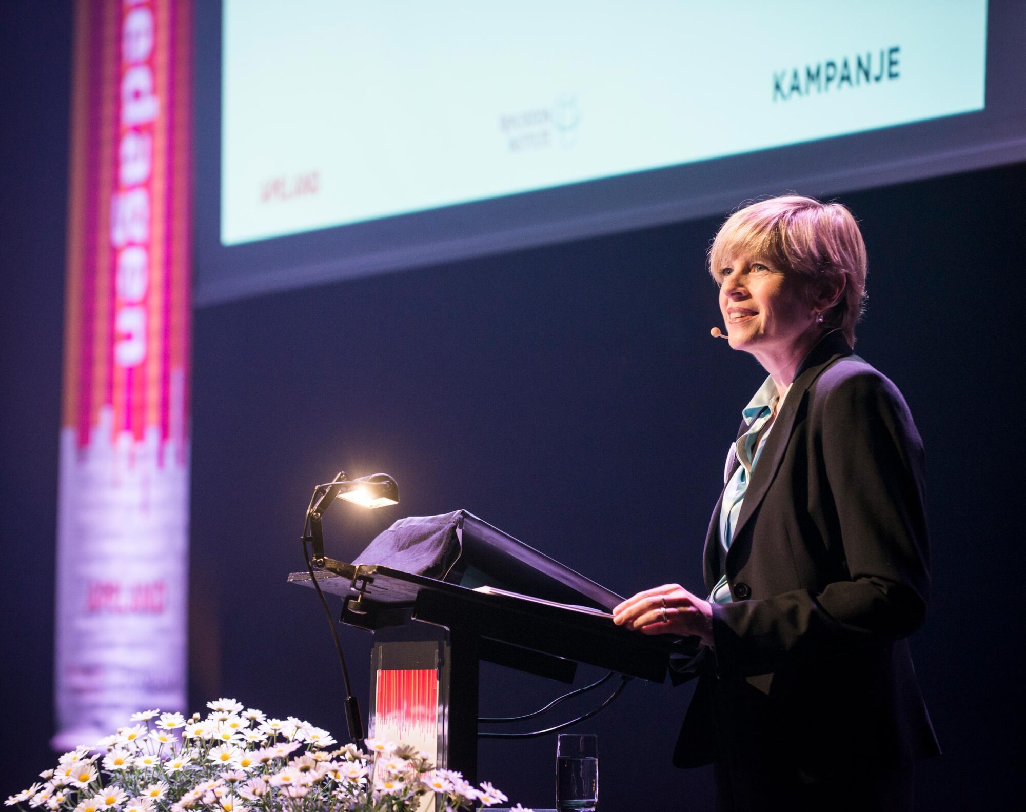 Vinca LaFleur speaking at a conference